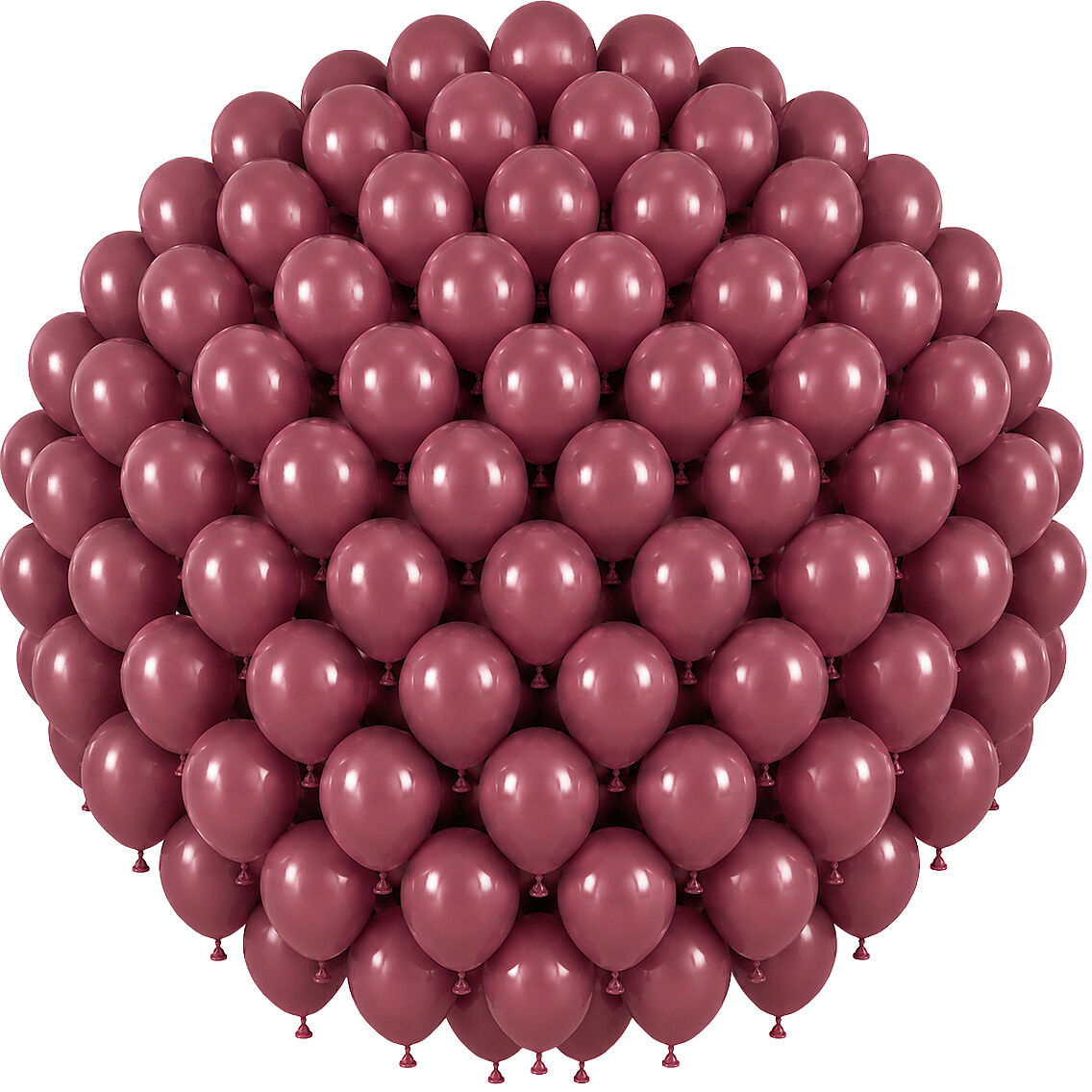 Rosewood Renk Lateks Retro Balon (30 cm) - 100 Adet - 1