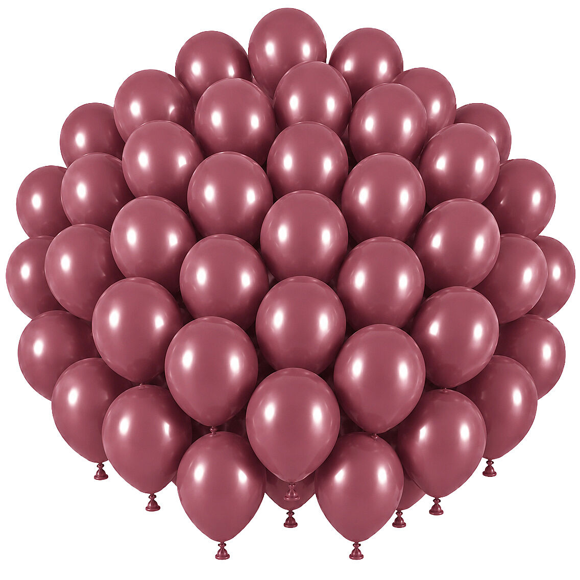 Rosewood Renk Lateks Retro Balon (30 cm) - 50 Adet - 1