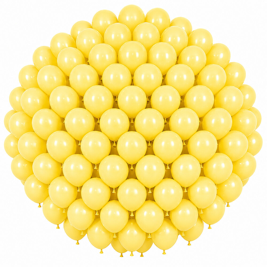 Sarı Renk Lateks makaron Balon (30 cm) - 100 Adet - 1