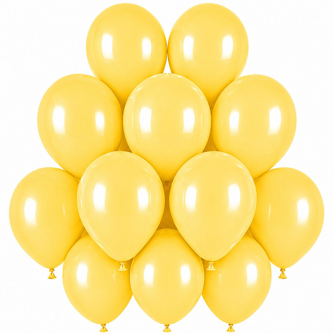 Sarı Renk Lateks makaron Balon (30 cm) - 12 Adet - 1