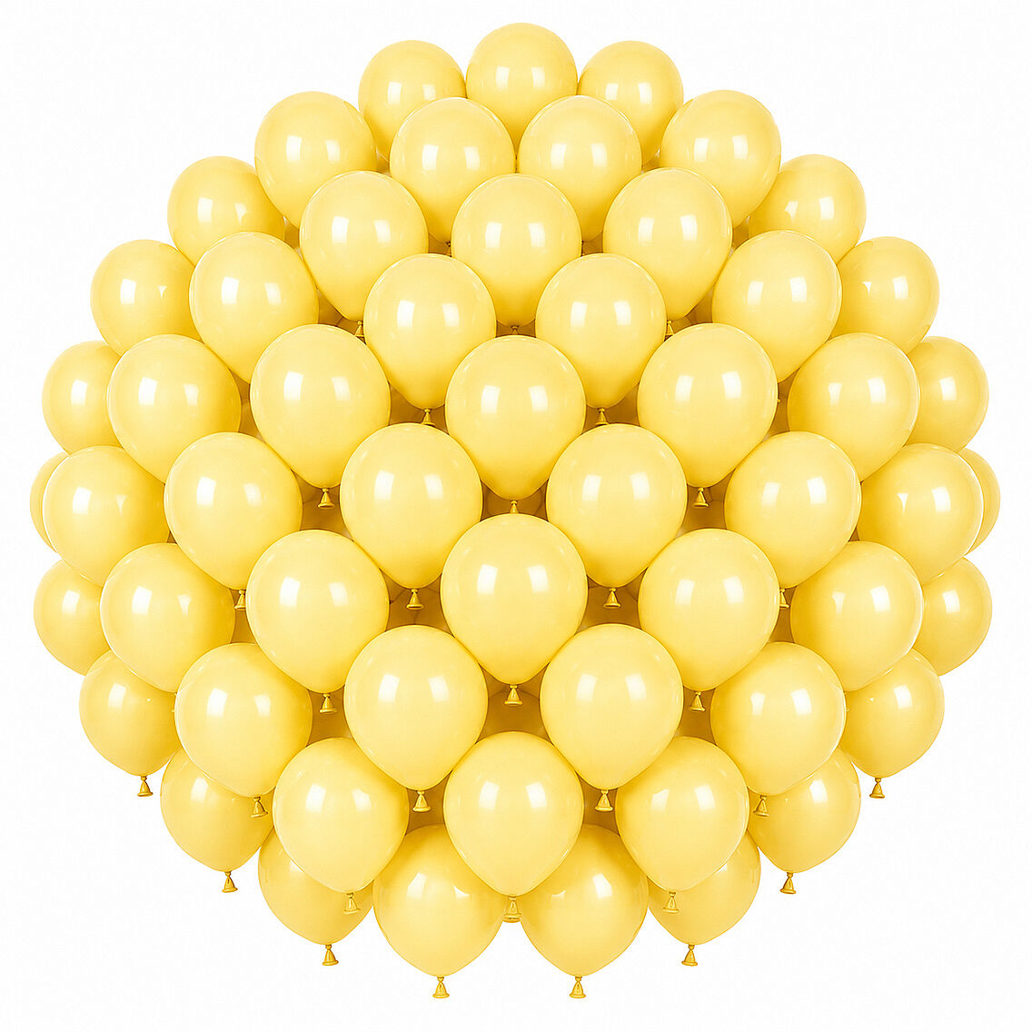 Sarı Renk Lateks makaron Balon (30 cm) - 50 Adet - 1