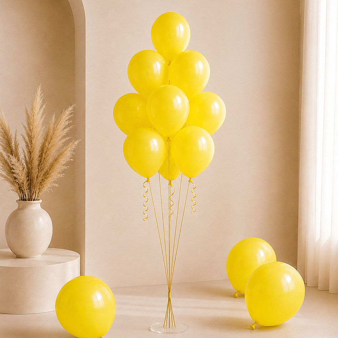 Sarı Renk Lateks Pastel Balon (30 cm) - 100 Adet - 1