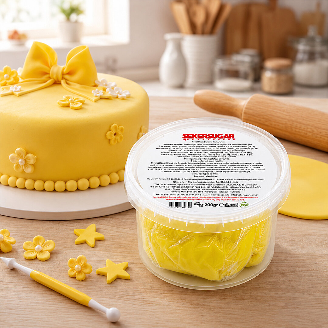 Sarı Şeker Hamuru 200 g - 1