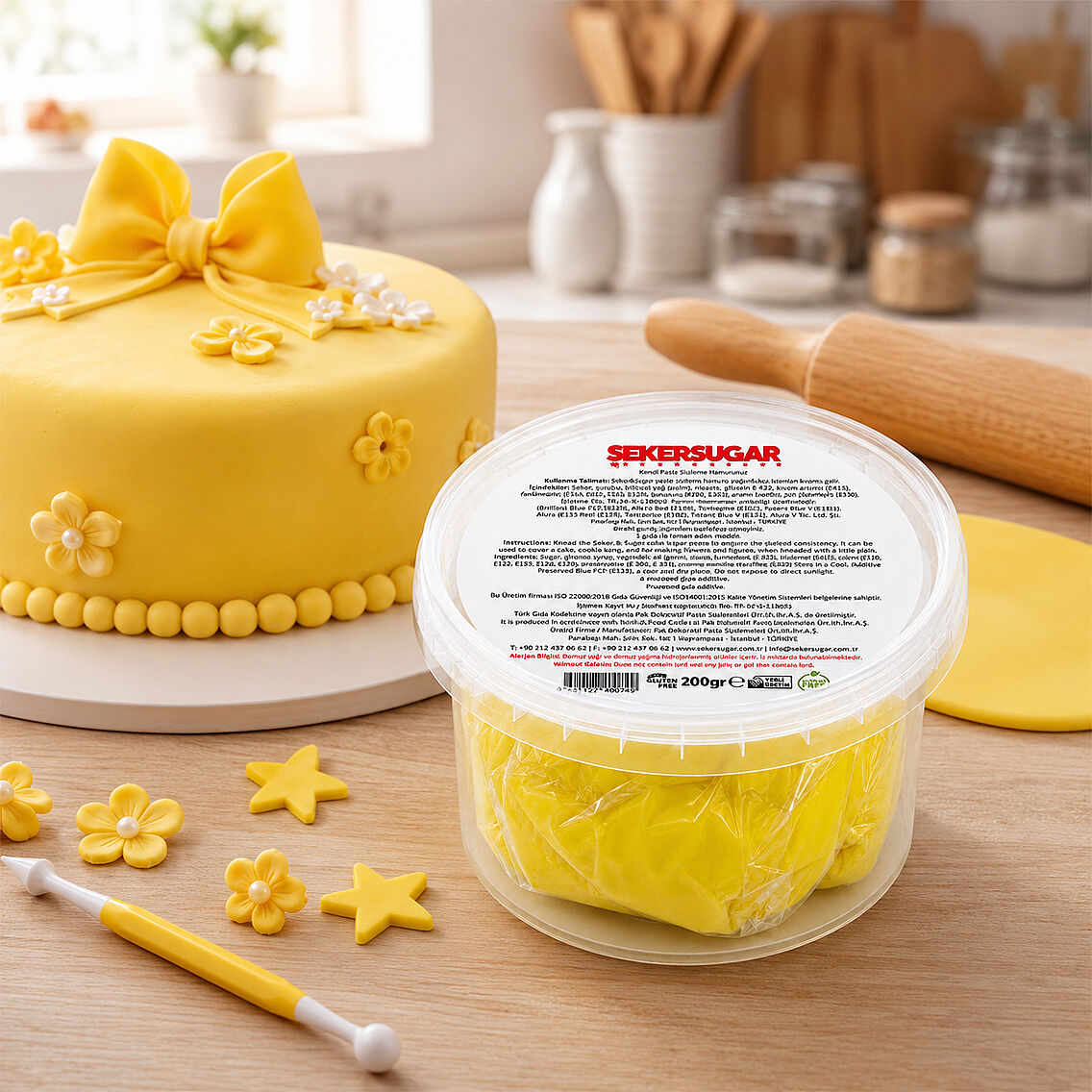 Sarı Şeker Hamuru 200 g - 1