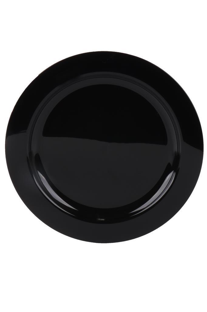 Sert Plastik Parti Tabağı Kullanat Parti Tabak Siyah 10 lu - Beysus