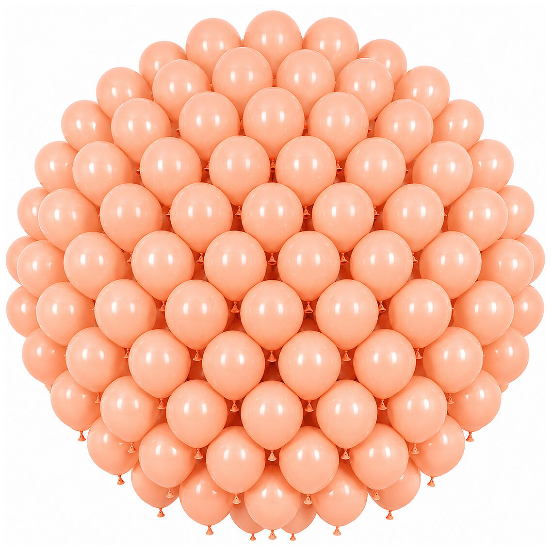 Somon Renk Lateks makaron Balon (30 cm) - 100 Adet - 1