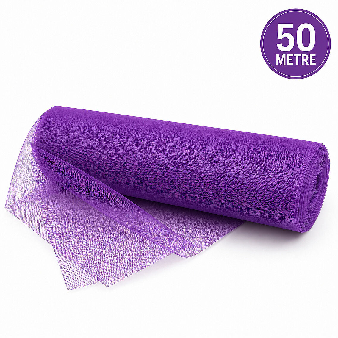 Süsleme Tülü Mor Grek Tül 50 m - 1
