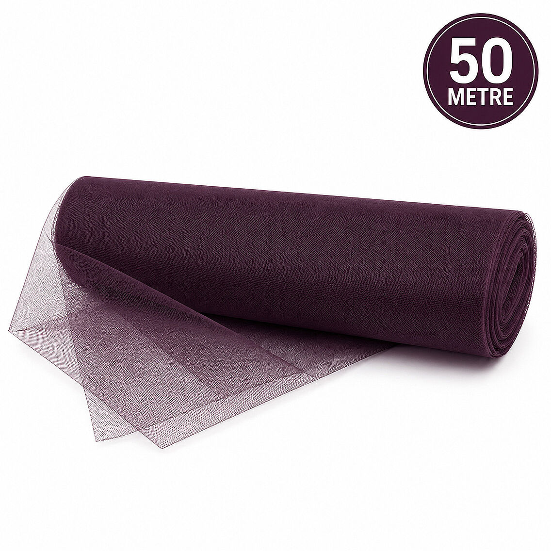 Süsleme Tülü Mürdüm Grek Tül 50 m - 1