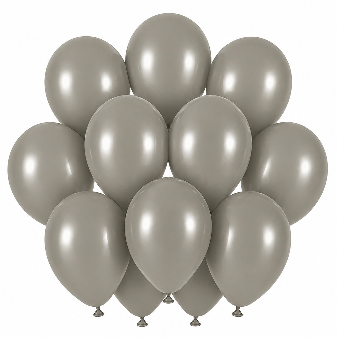 Taş Renk Lateks Retro Balon (30 cm) - 12 Adet - Beysüs