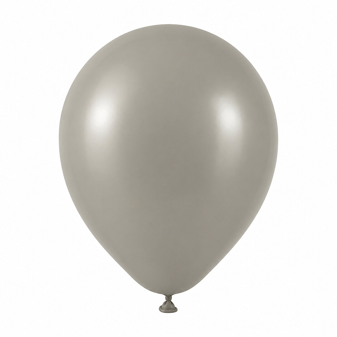 Taş Renk Lateks Retro Balon (30 cm) - 12 Adet - 2