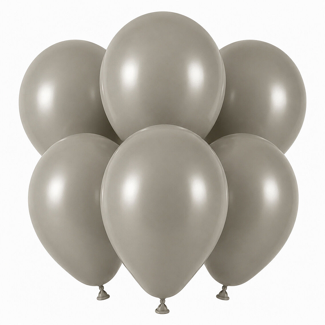 Taş Renk Lateks Retro Balon (30 cm) - 6 Adet - 1