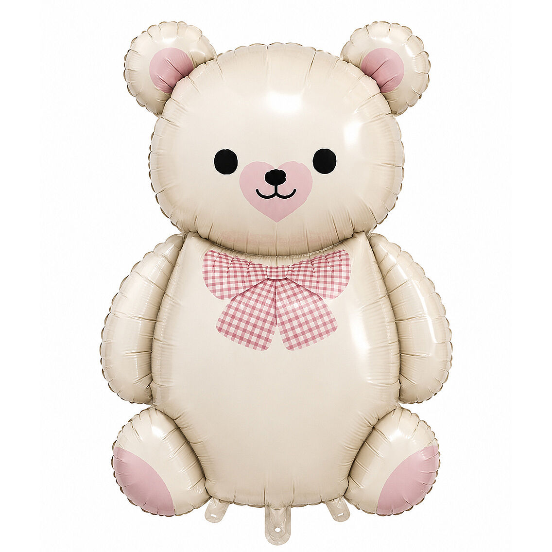 Teddy Ayıcık Balon Pembe Papyonlu Folyo Balon - 1