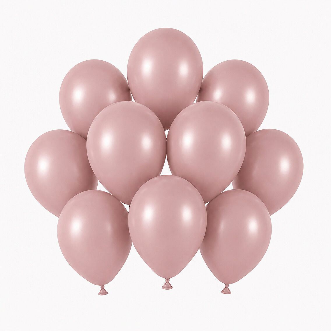Toz Pembe Renk Lateks Retro Balon (13 cm) - 10 Adet - 1
