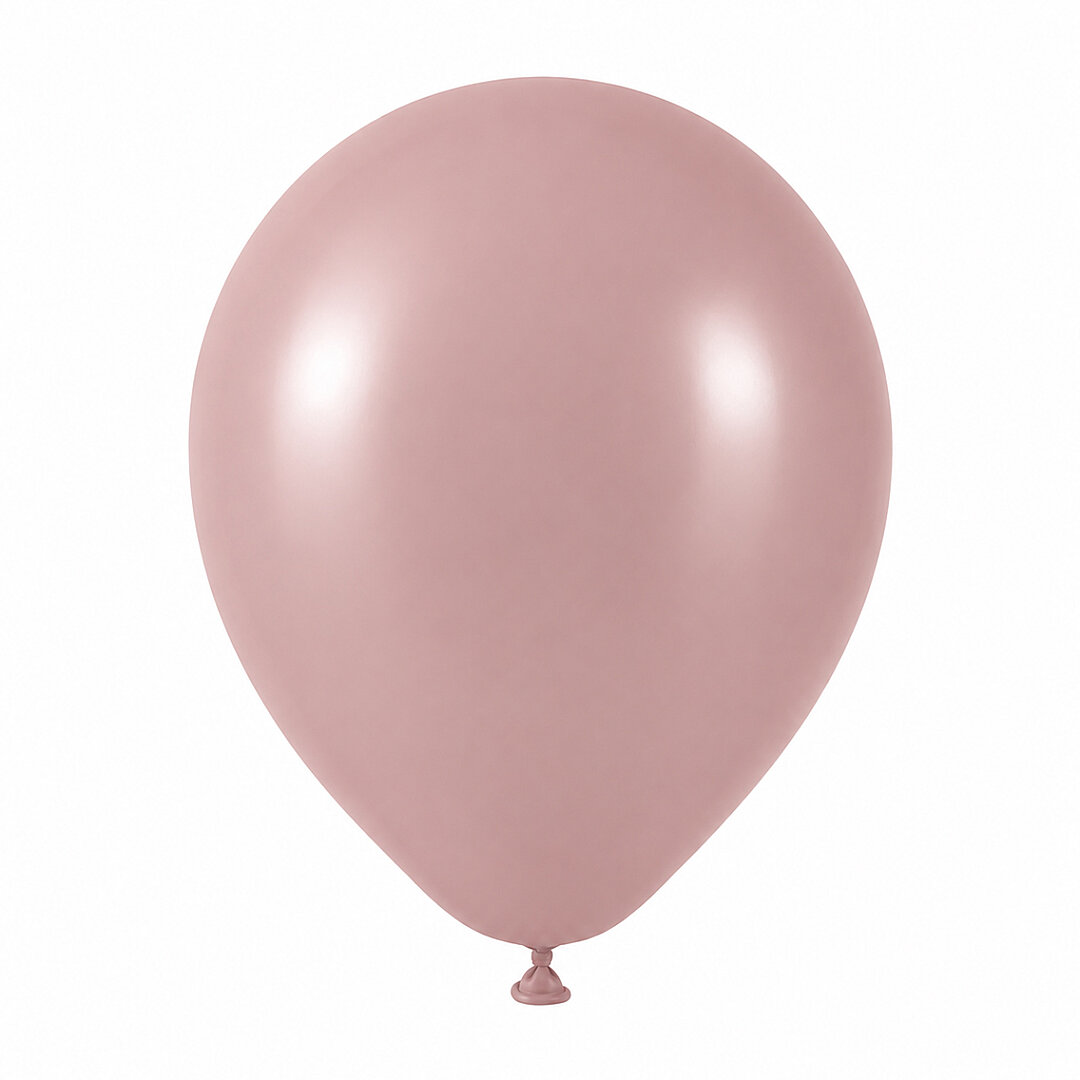Toz Pembe Renk Lateks Retro Balon (30 cm) - 100 Adet - 2