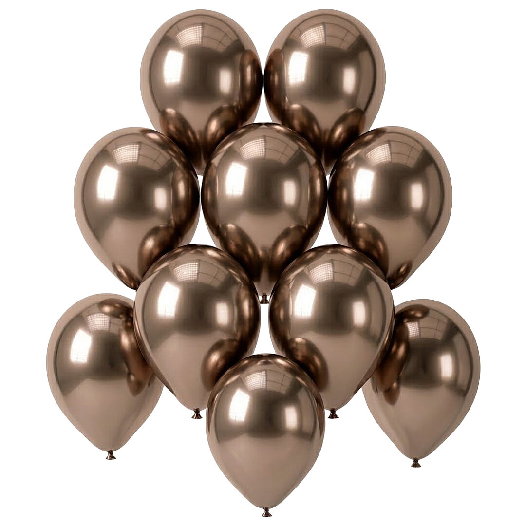 Truffle Renk Lateks krom Balon (15 cm) - 10 Adet - 1