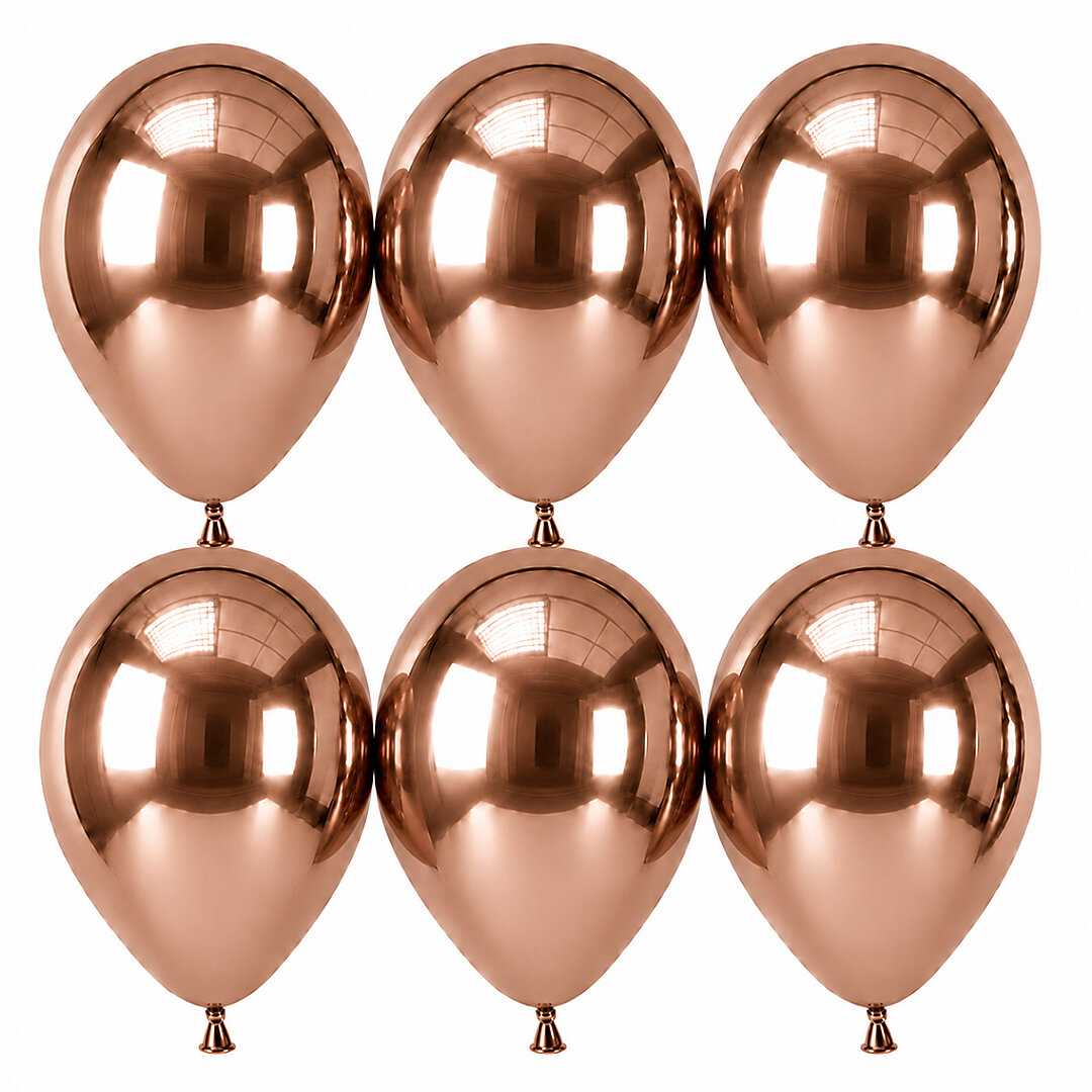 Truffle Renk Lateks krom Balon (30 cm) - 6 Adet - 1