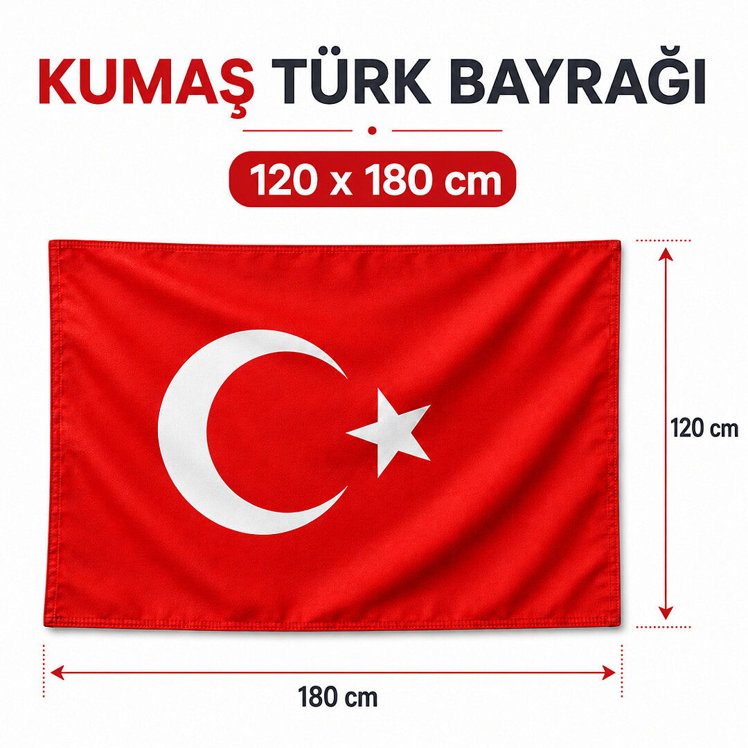 Türk Bayrağı 120x180 cm - 2