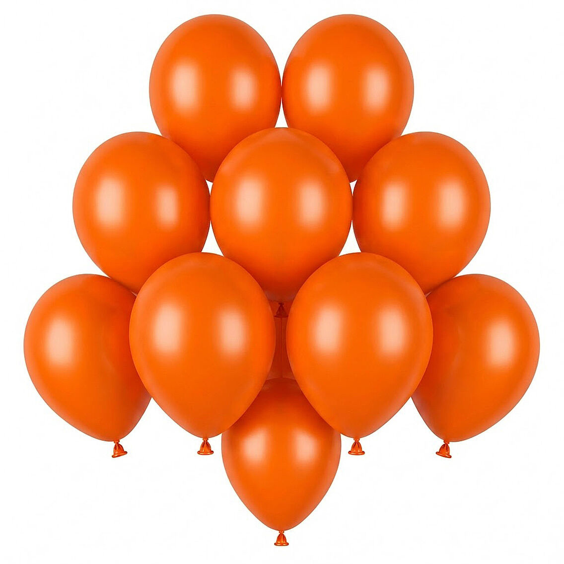 Turuncu Renk Lateks Pastel Balon (13 cm) - 10 Adet - 1