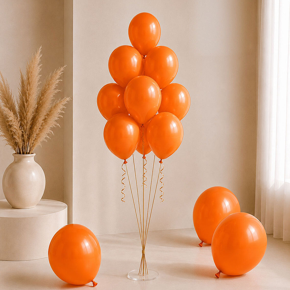 Turuncu Renk Lateks Pastel Balon (30 cm) - 100 Adet - 2