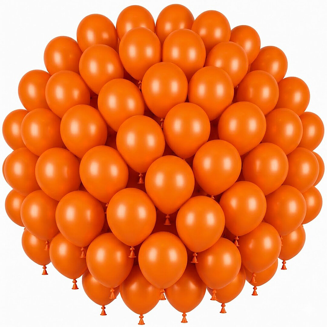 Turuncu Renk Lateks Pastel Balon (30 cm) - 50 Adet - 1