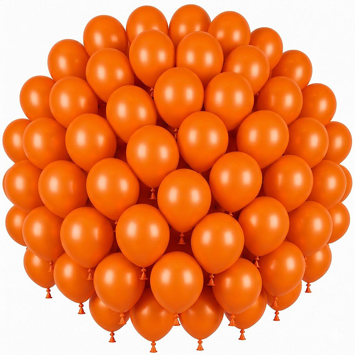 Turuncu Renk Lateks Pastel Balon (30 cm) - 50 Adet - 1