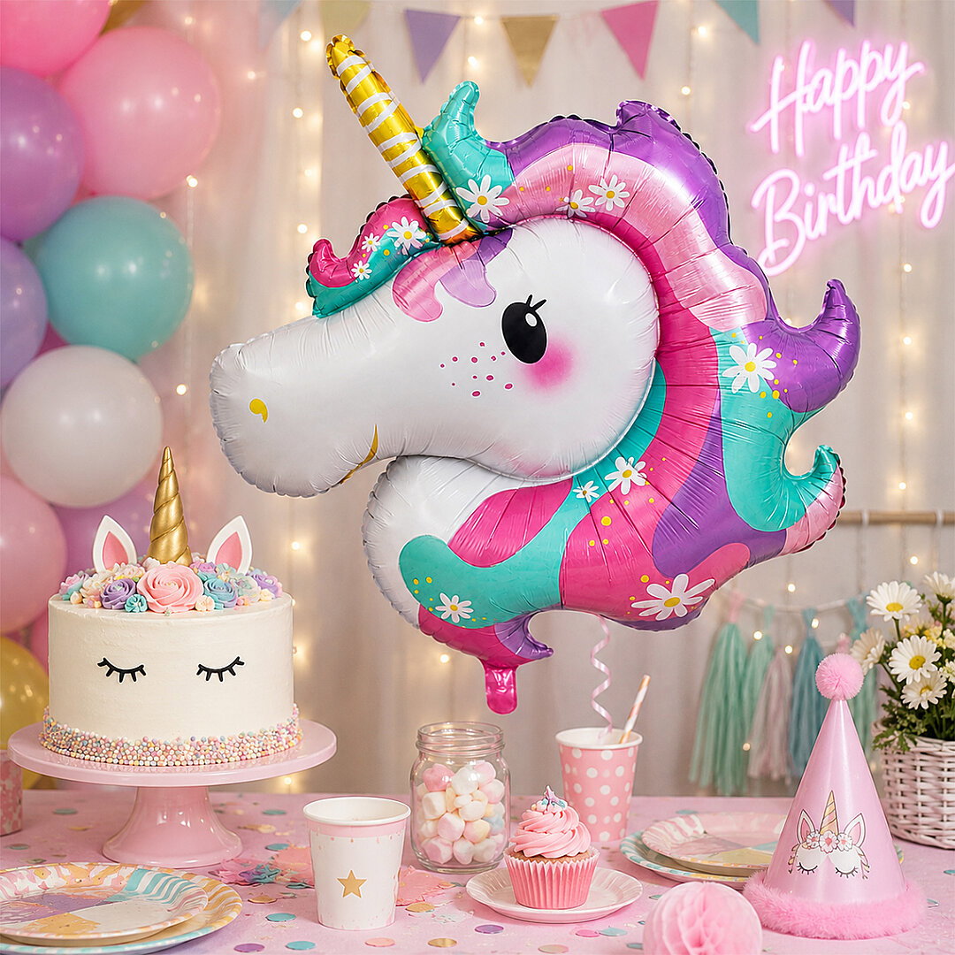 Unicorn Folyo Balon - Beysüs (1)