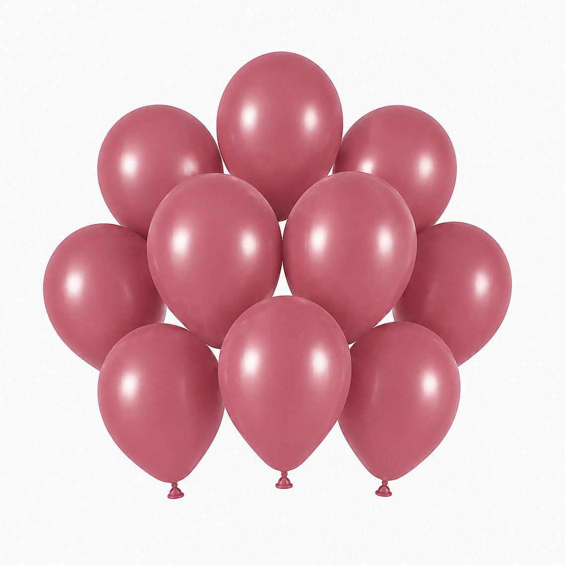 Yaban Çileği Renk Lateks Retro Balon (13 cm) - 10 Adet - 1