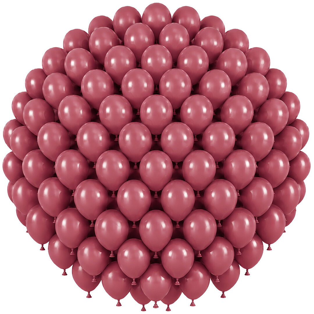 Yaban Çileği Renk Lateks Retro Balon (30 cm) - 100 Adet - Beysüs