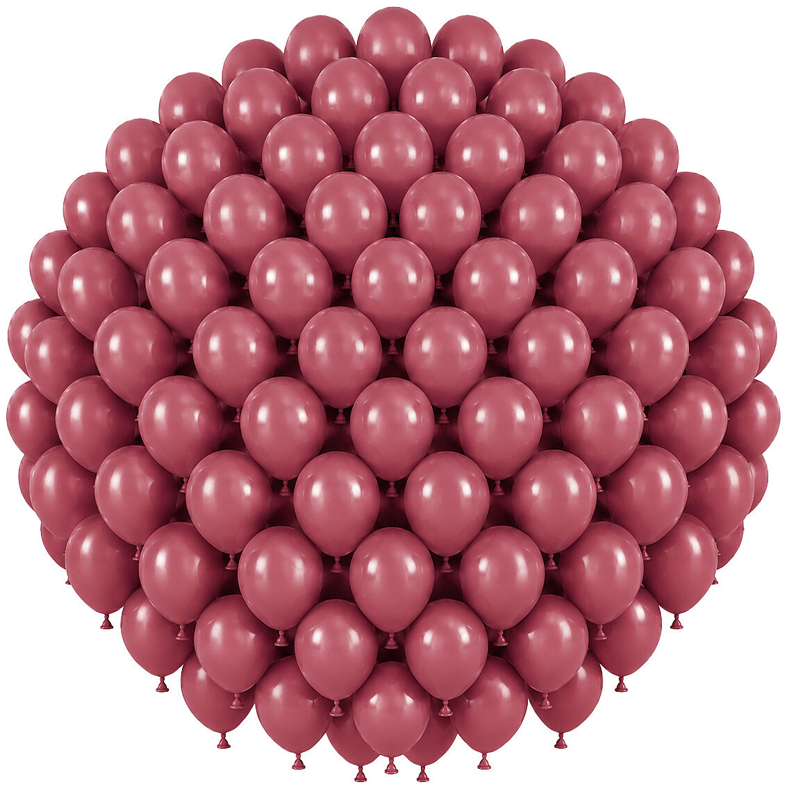 Yaban Çileği Renk Lateks Retro Balon (30 cm) - 100 Adet - 1