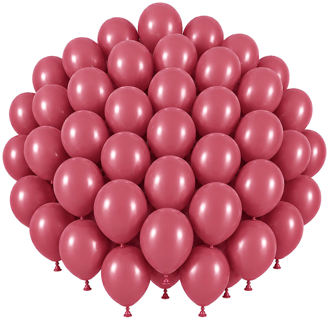 Yaban Çileği Renk Lateks Retro Balon (30 cm) - 50 Adet - 1