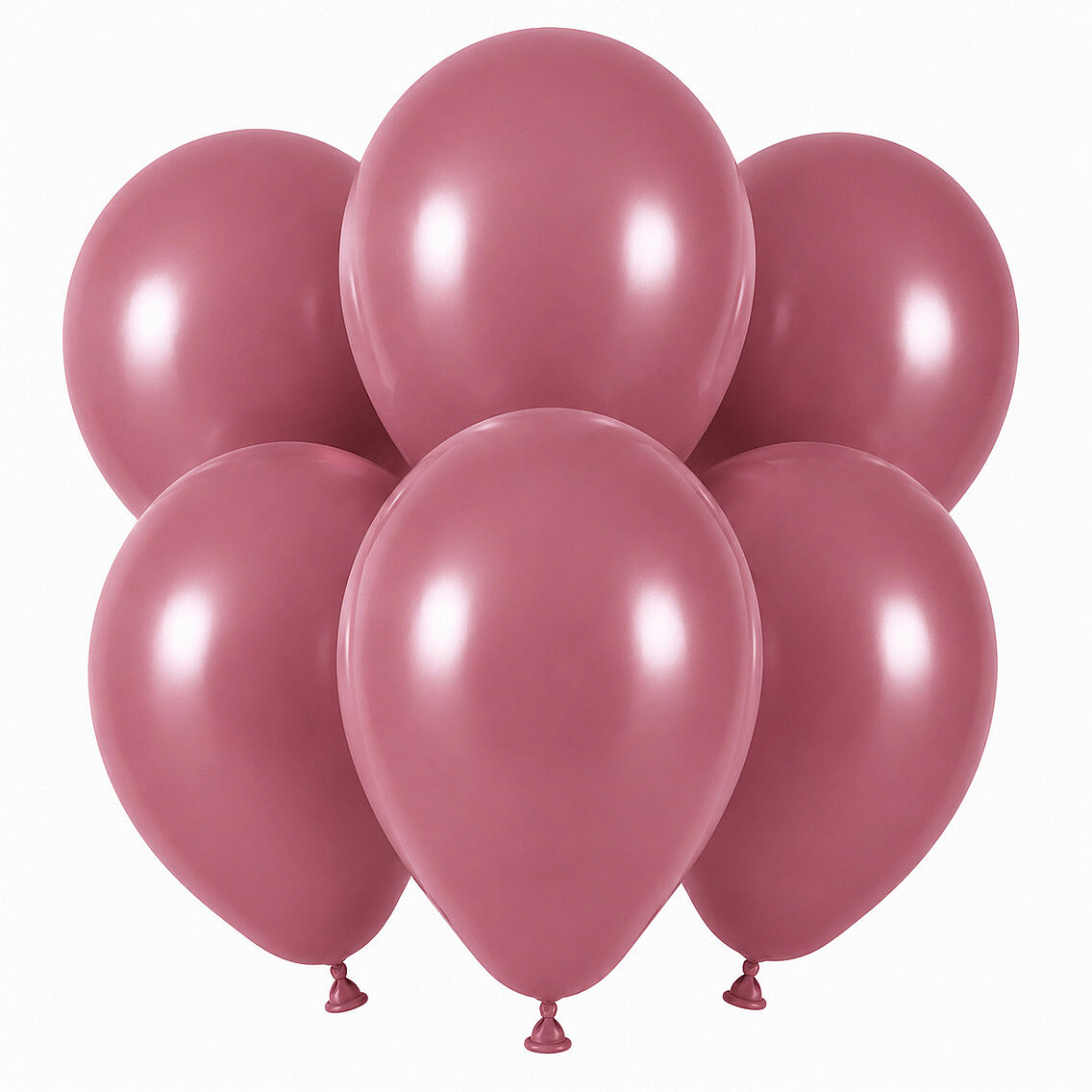 Yaban Çileği Renk Lateks Retro Balon (30 cm) - 6 Adet - 1