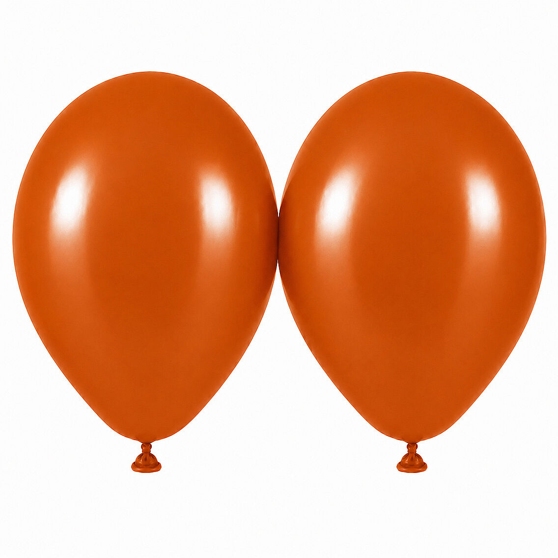 Yanık Turuncu Renk Lateks Retro Balon (50 cm) - 2 Adet - 1