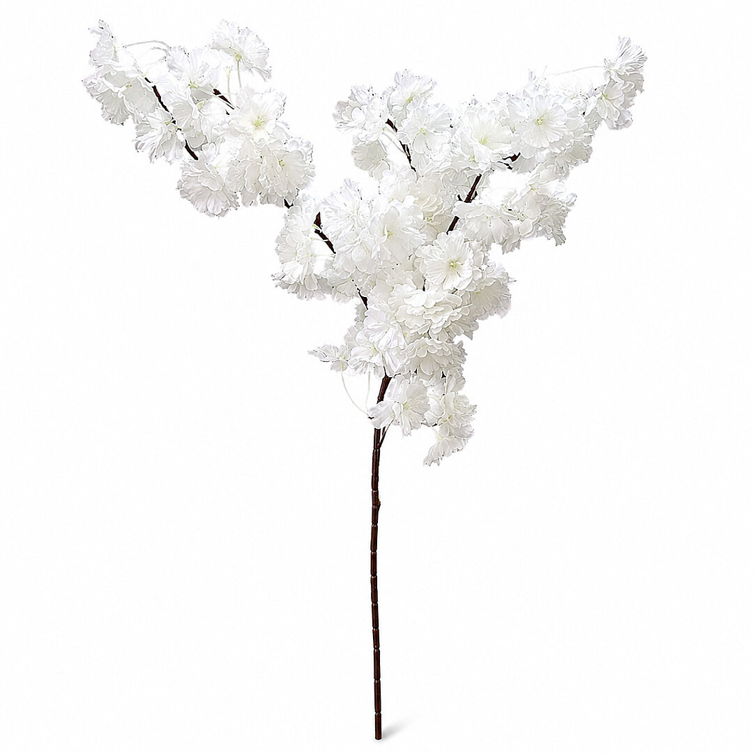 Yapay Çiçek Bahar Dalı 90 cm Beyaz - Beysüs