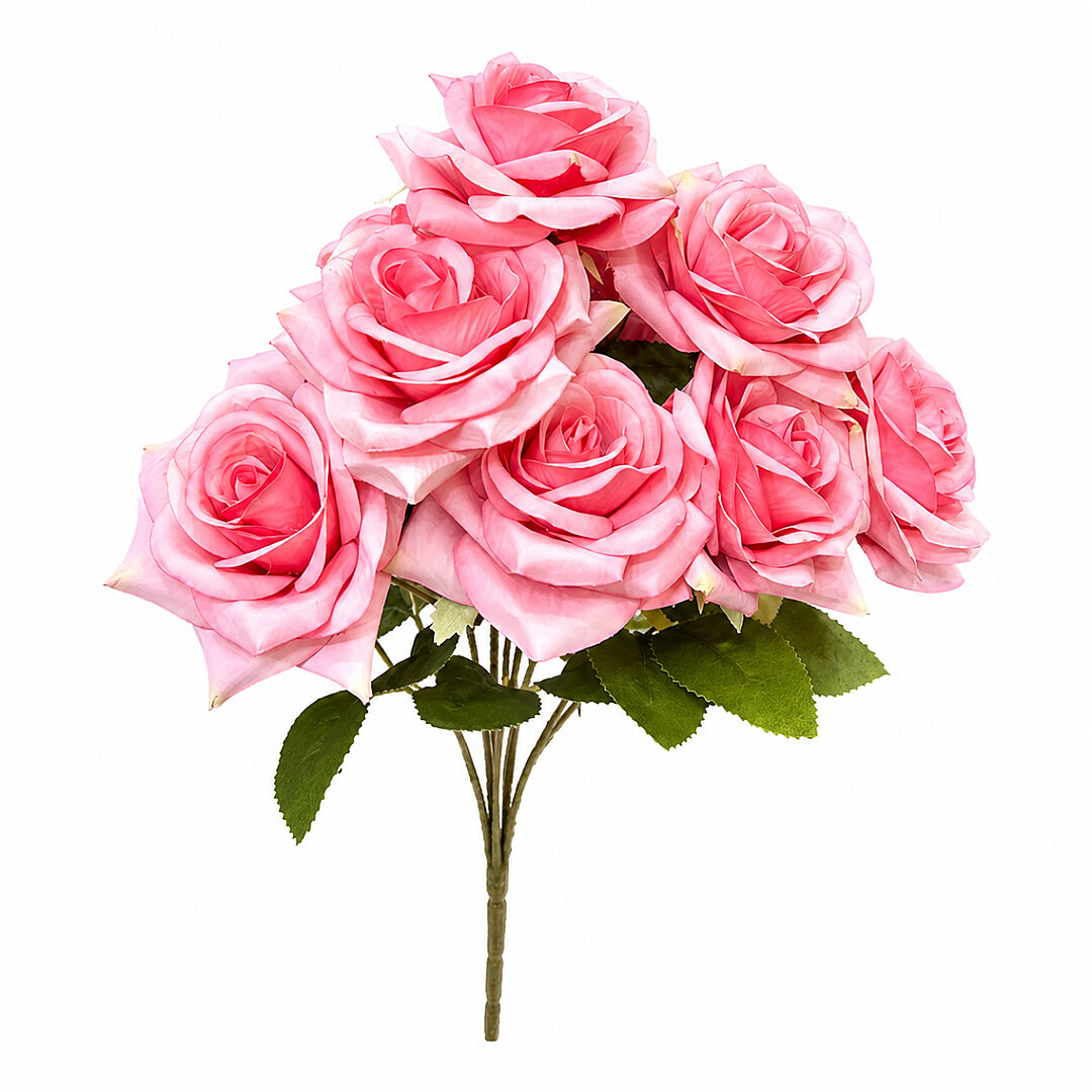 Yapay Gül Buketi Büyük Boy 40 cm Pembe - Beysüs