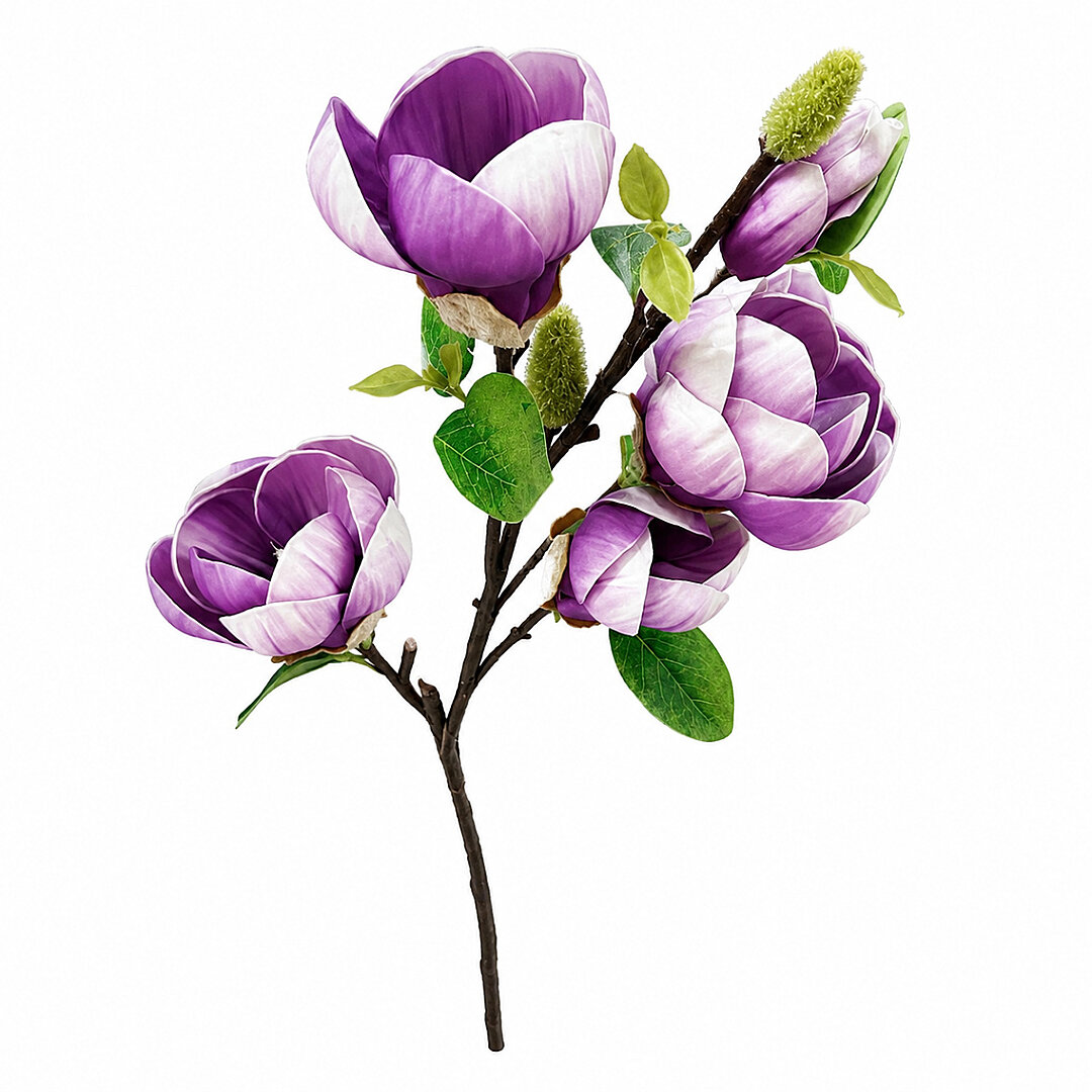 Yapay Manolya Buketi 90 cm Mor - Beysüs