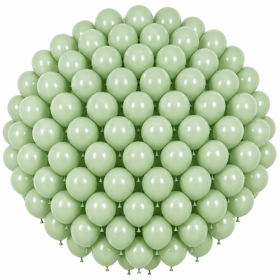 Yeşil Renk Lateks makaron Balon (30 cm) - 100 Adet - Beysüs