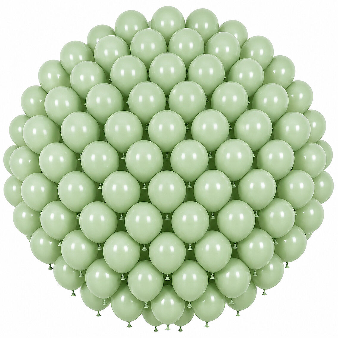 Yeşil Renk Lateks makaron Balon (30 cm) - 100 Adet - 1