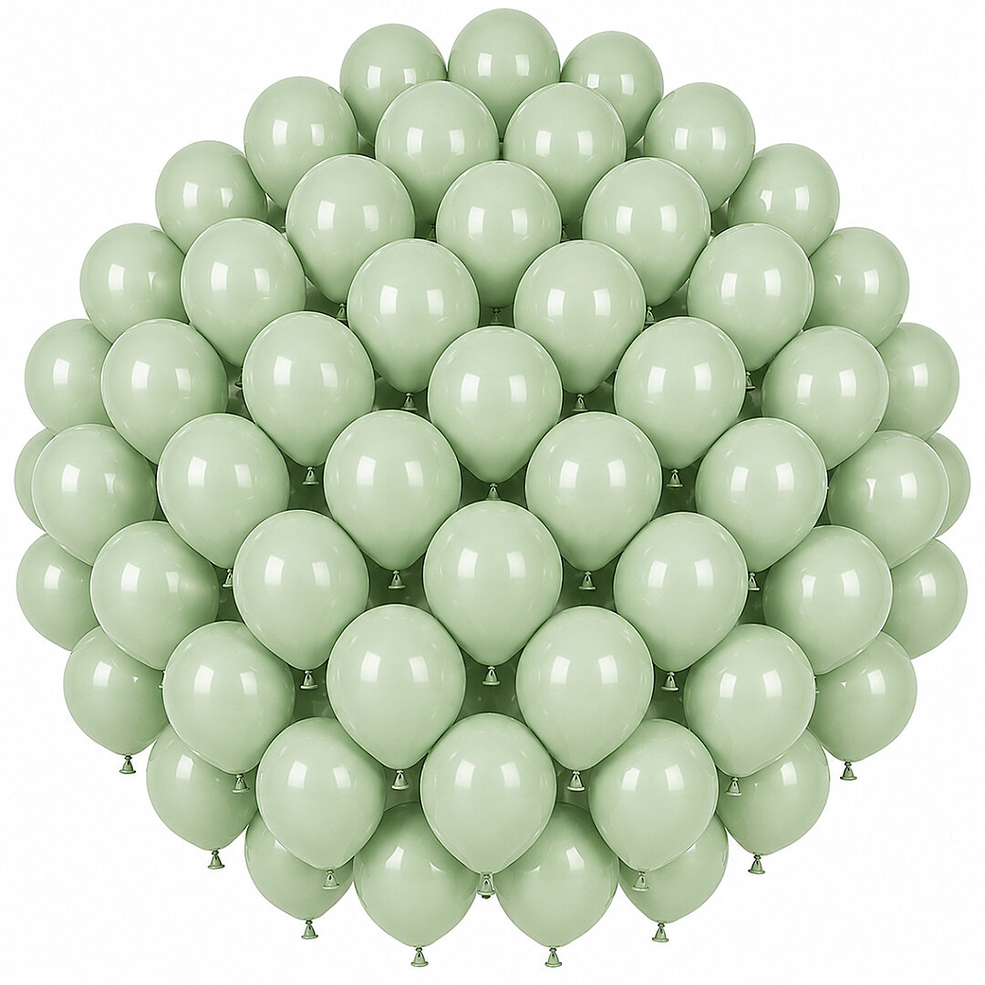 Yeşil Renk Lateks makaron Balon (30 cm) - 50 Adet - Beysüs