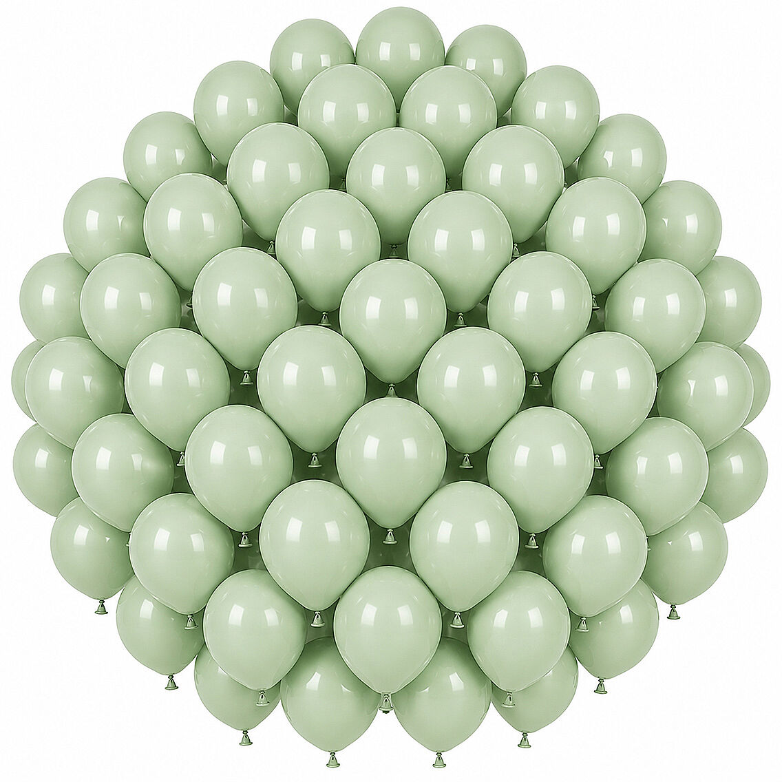 Yeşil Renk Lateks makaron Balon (30 cm) - 50 Adet - 1