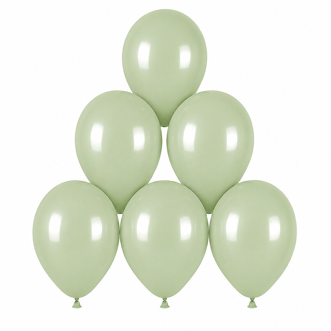 Yeşil Renk Lateks makaron Balon (30 cm) - 6 Adet - 1