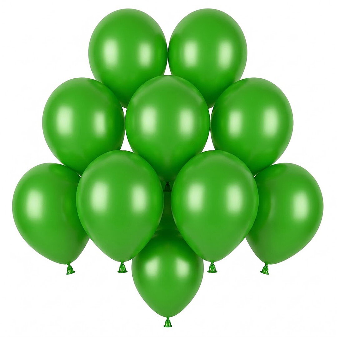 Yeşil Renk Lateks Pastel Balon (13 cm) - 10 Adet - Beysüs