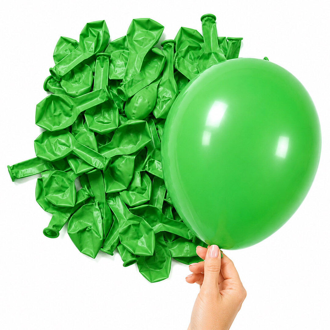 Yeşil Renk Lateks Pastel Balon (13 cm) - 10 Adet - 2
