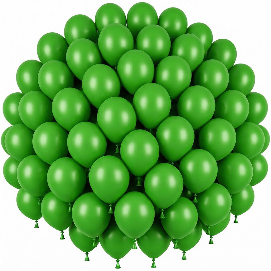 Yeşil Renk Lateks Pastel Balon (30 cm) - 50 Adet - Beysüs