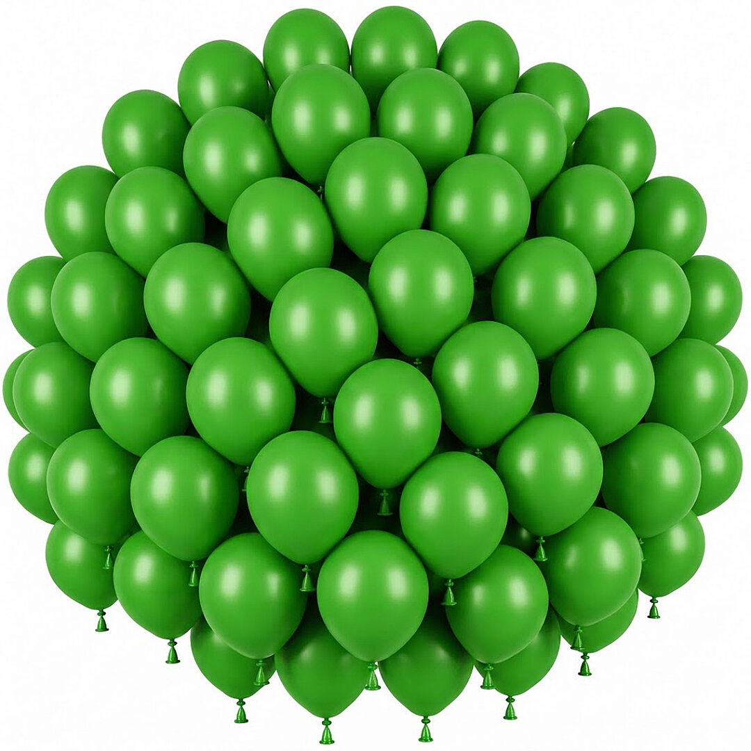 Yeşil Renk Lateks Pastel Balon (30 cm) - 50 Adet - 1