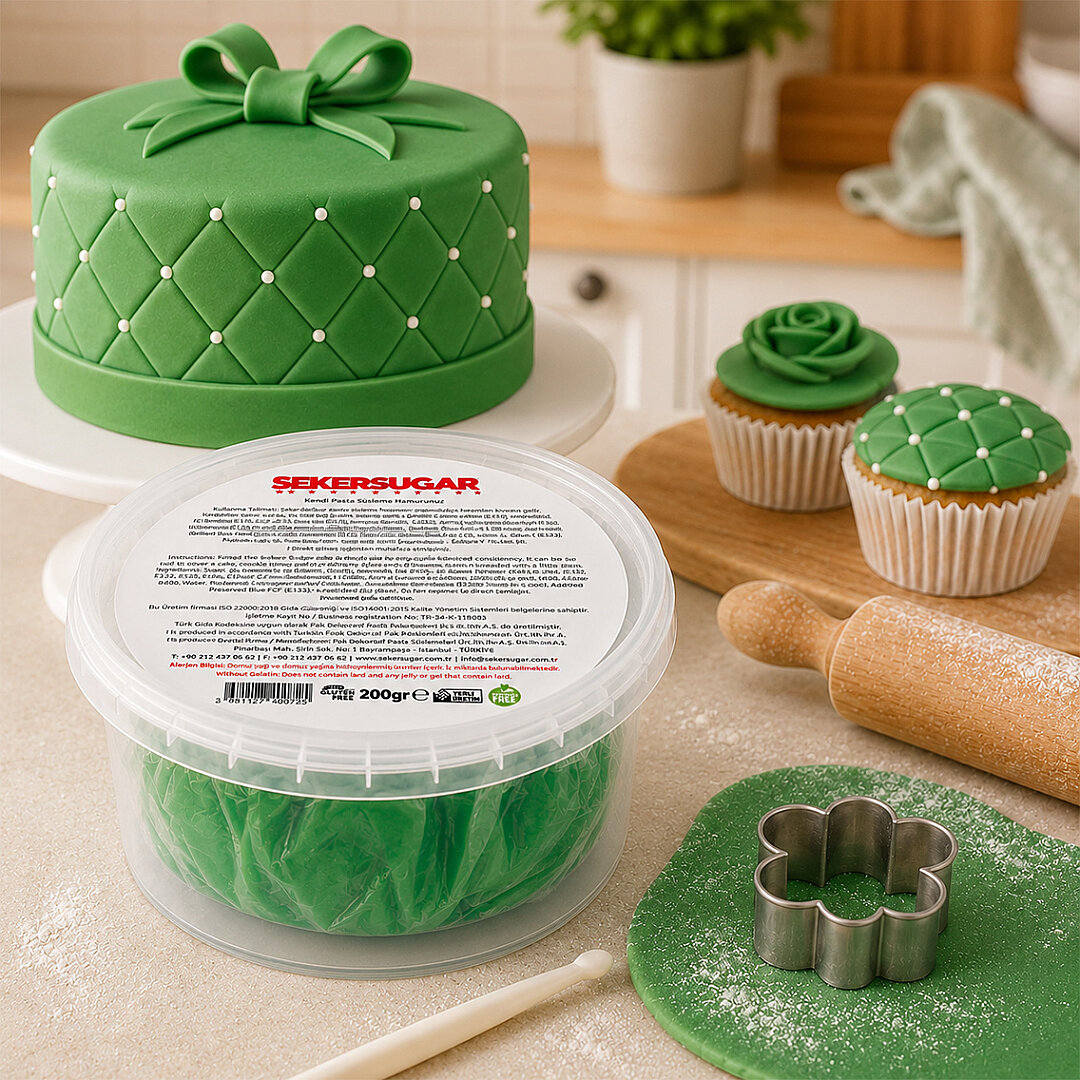 Yeşil Şeker Hamuru 200 g - 1