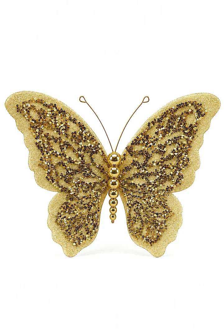 Yılbaşı Ağacı Süsü Gold Kelebek 20 cm - Beysüs (1)