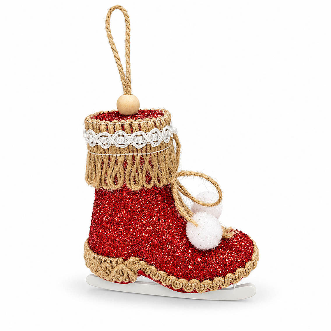 Yılbaşı Ağacı Süsü Kırmızı Paten 12 cm - 2