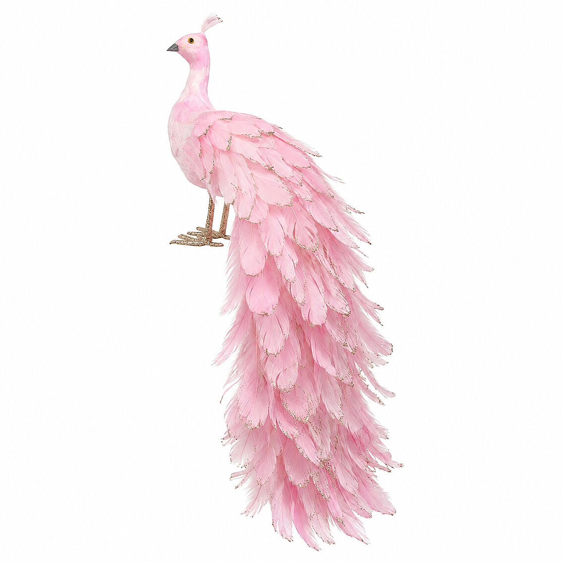 Yılbaşı Dekoru Pembe Tavus Kuşu 150 cm - 4