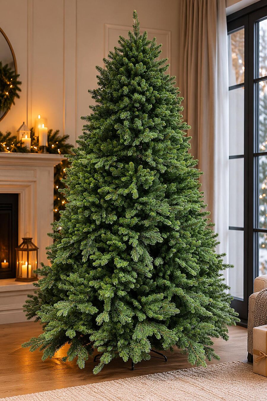 Yılbaşı İthal Premium Çam Ağacı 210 cm 1268 Dal (1268T) - 7