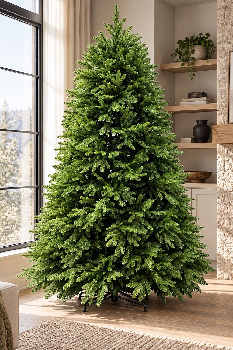 Yılbaşı İthal Premium Çam Ağacı 220 cm 1750 Dal (1709T) - 1